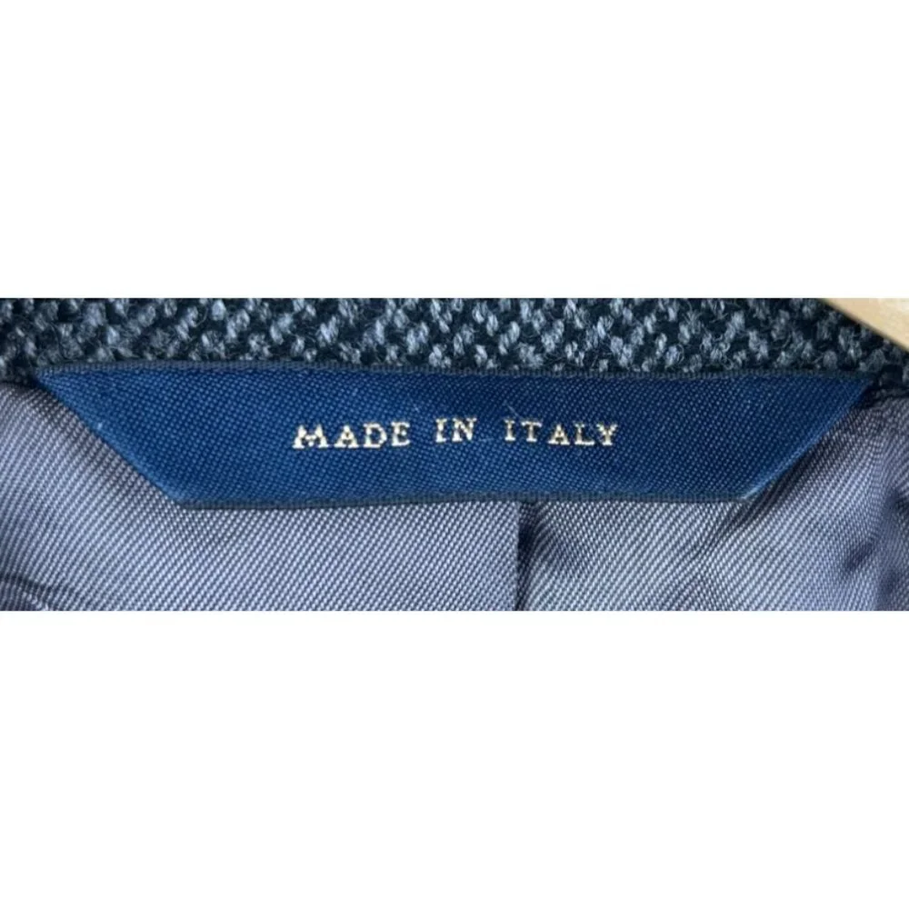 Brooks‎ Brothers Blazer Mens 42R Gray Wool Herringbone Made in Italy Fall/Winter